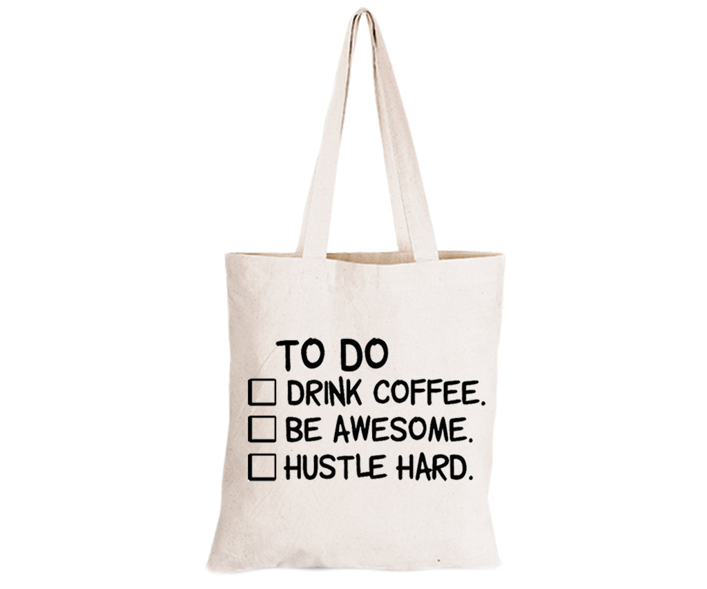 Hustle Hard - Eco-Cotton Natural Fibre Bag - BuyAbility South Africa