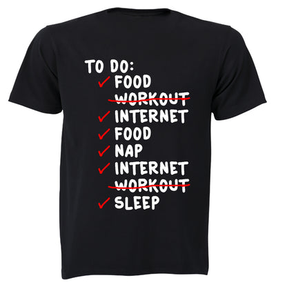 To Do List - Adults - T-Shirt - BuyAbility South Africa