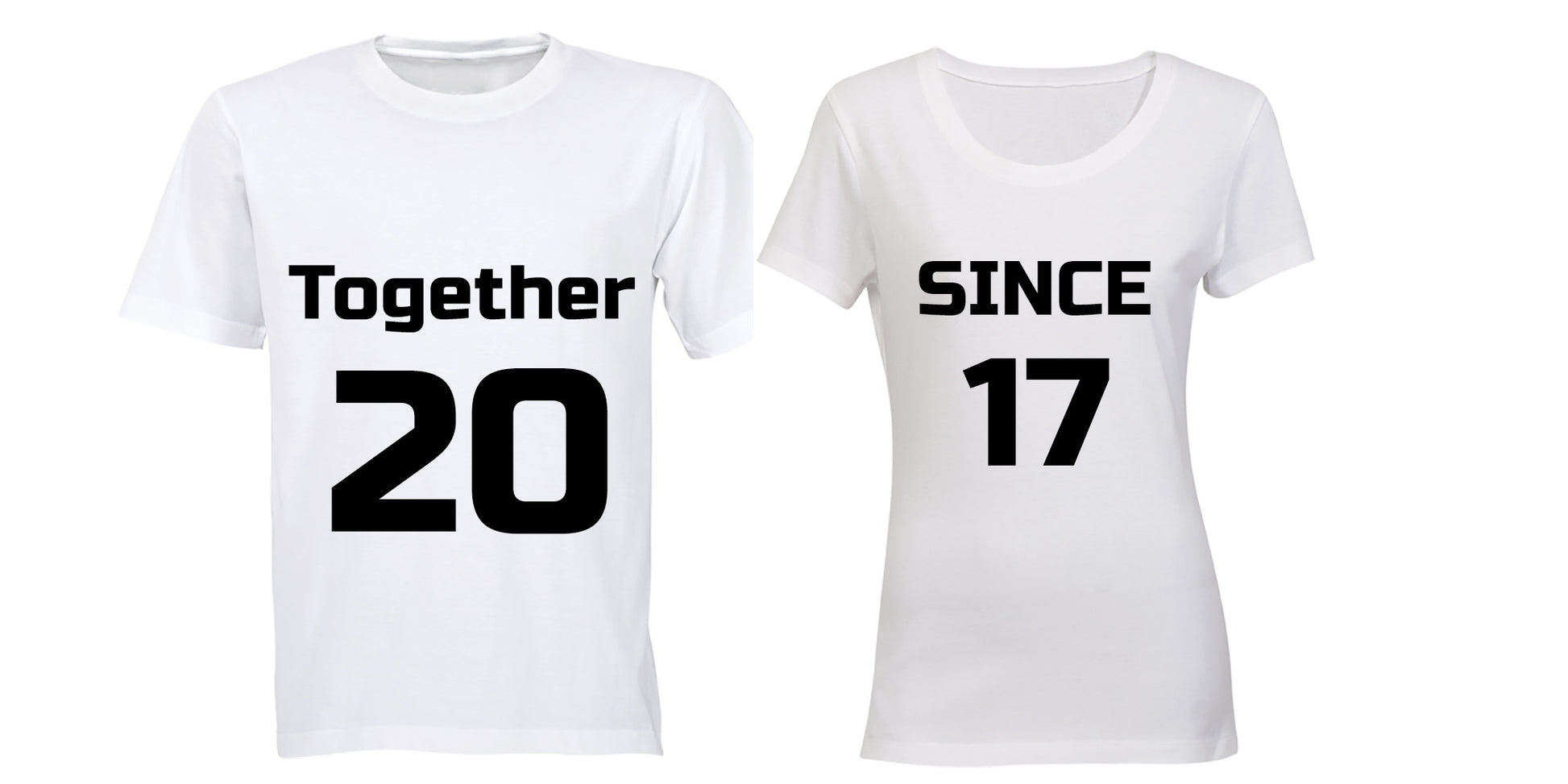 Together Since 2017 - Couples Tees - BuyAbility South Africa
