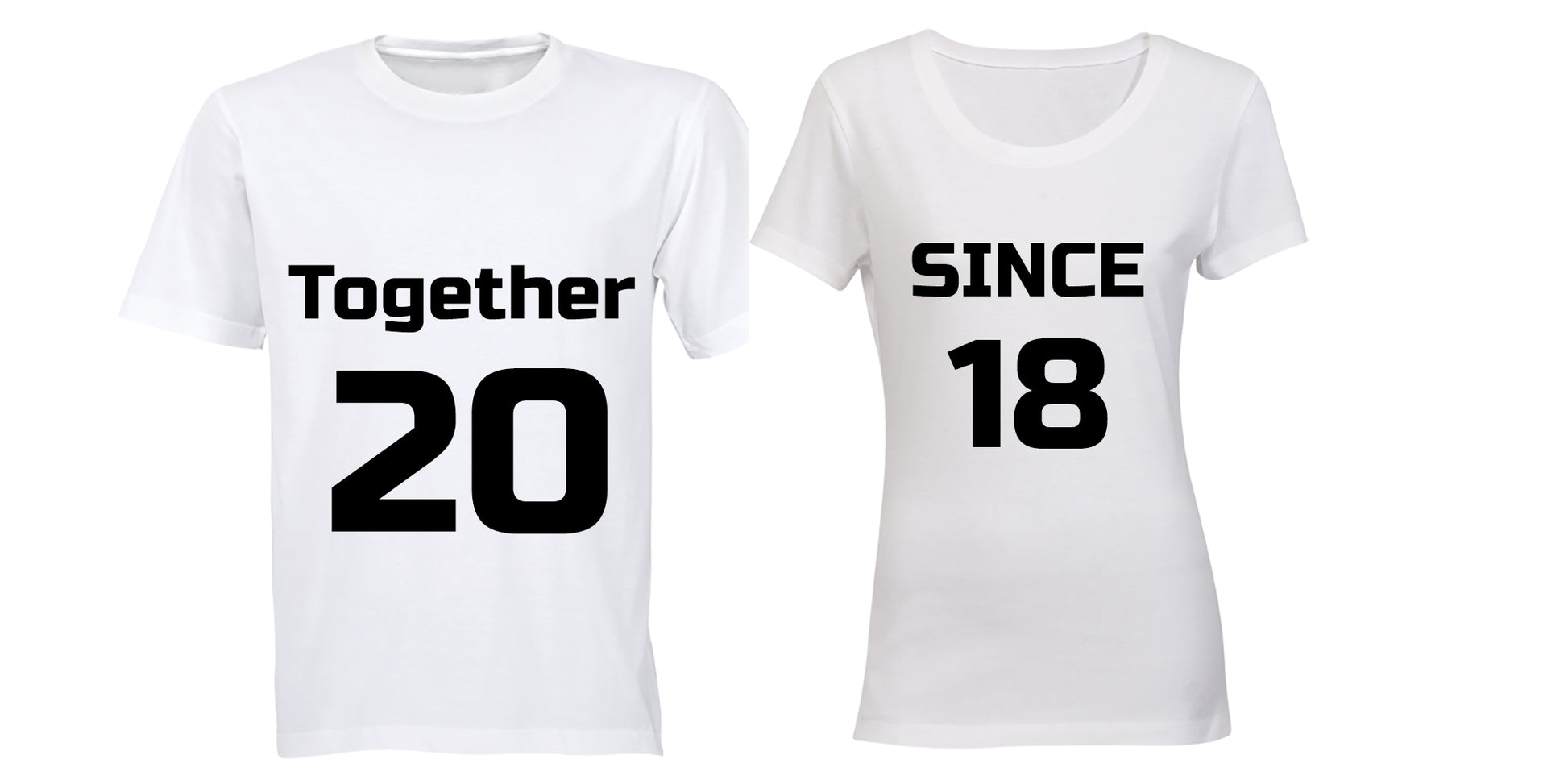 Together Since 2018 - Couples Tees - BuyAbility South Africa