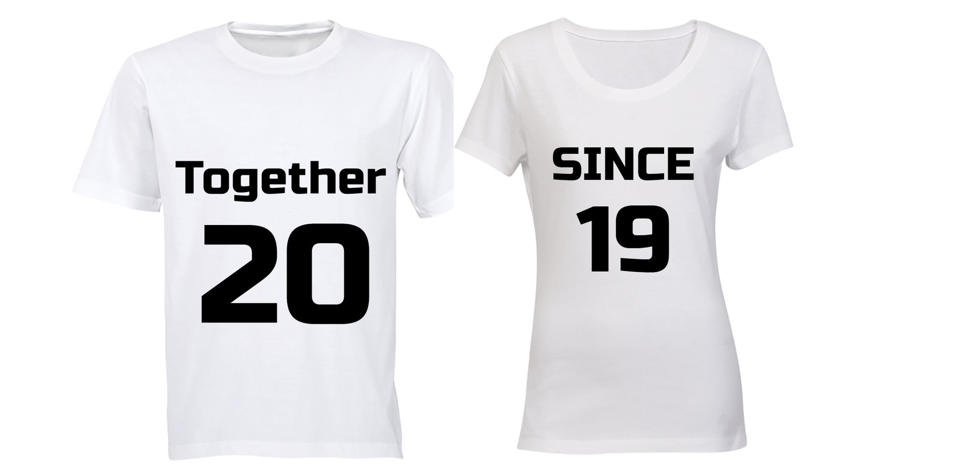 Together Since 2019 - Couples Tees - BuyAbility South Africa