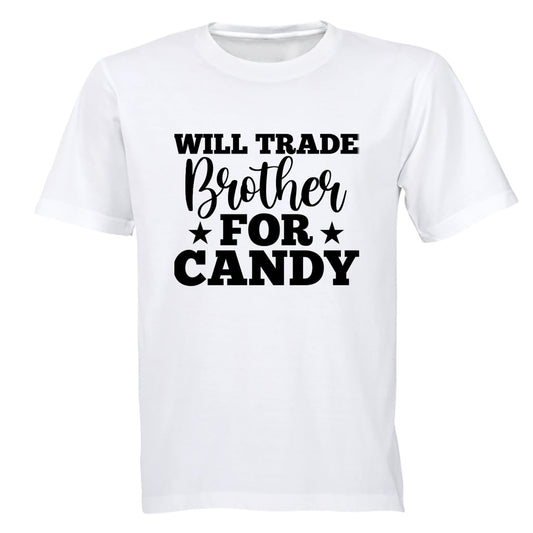 Trade Brother for Candy - Halloween - Adults - T-Shirt - BuyAbility South Africa
