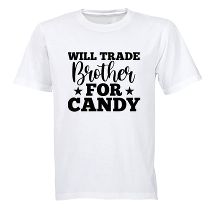 Trade Brother for Candy - Halloween - Adults - T-Shirt - BuyAbility South Africa