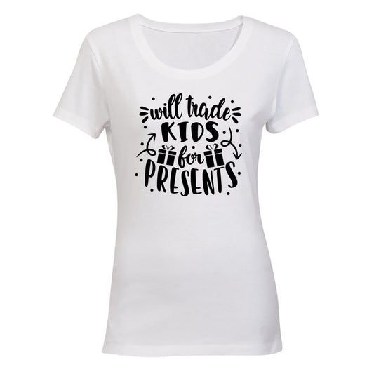 Trade Kids for Presents - Christmas - Ladies - T-Shirt - BuyAbility South Africa