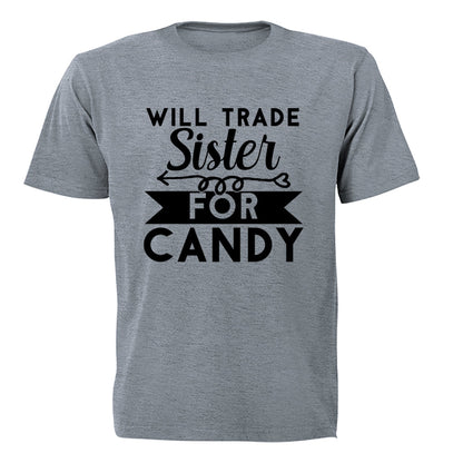 Trade Sister for Candy - Halloween - Adults - T-Shirt - BuyAbility South Africa