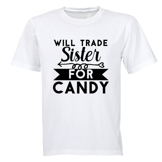 Trade Sister for Candy - Halloween - Kids T-Shirt - BuyAbility South Africa