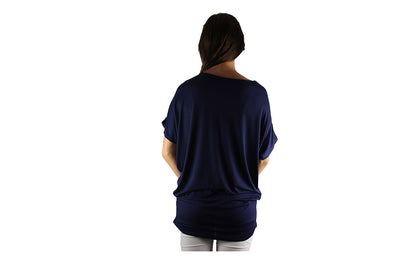 Navy Blue Travel Top with Sparkle - BuyAbility