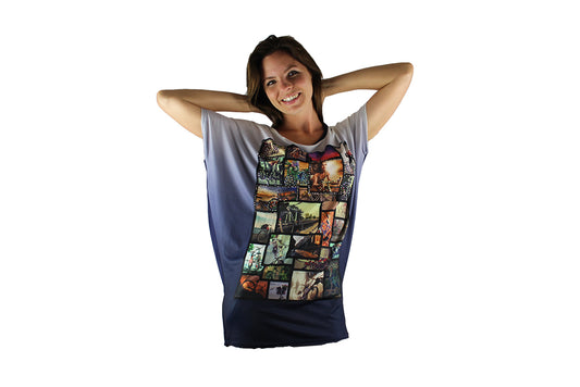 Navy Blue Travel Top with Sparkle - BuyAbility