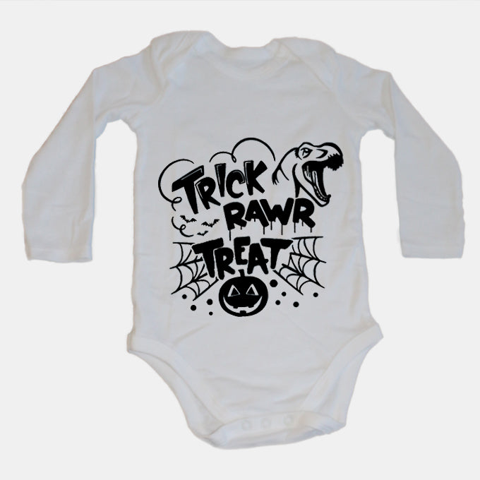 Trick RAWR Treat - Dino - Halloween - Baby Grow