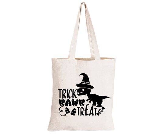 Trick Rawr Treat - Halloween - Eco-Cotton Trick or Treat Bag - BuyAbility South Africa