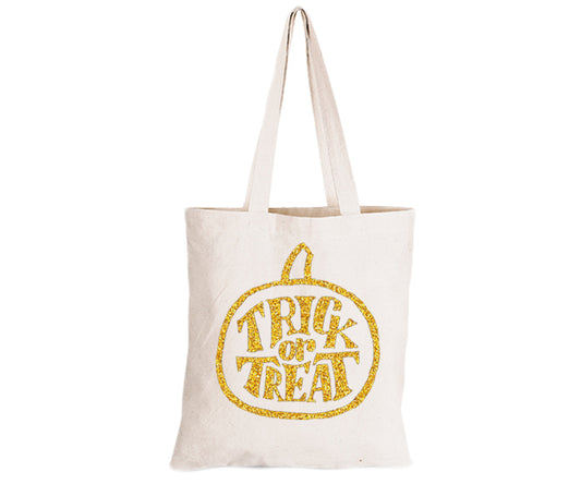 Glitter Gold Halloween Pumpkin - Eco-Cotton Trick or Treat Bag - BuyAbility South Africa
