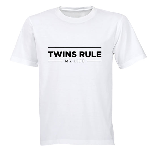 Twins Rule... My Life - Adults - T-Shirt
