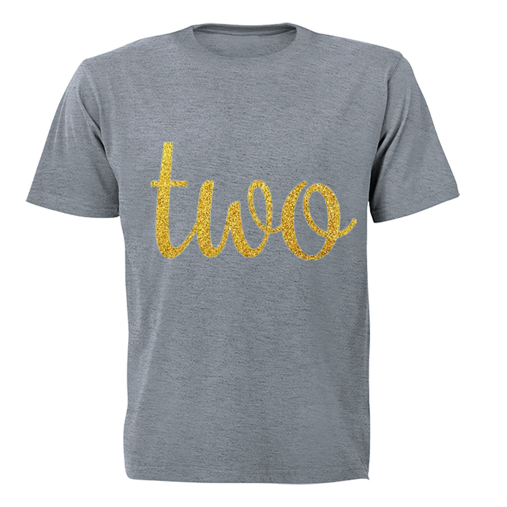 Two - Glitter Gold - Kids T-Shirt - BuyAbility South Africa