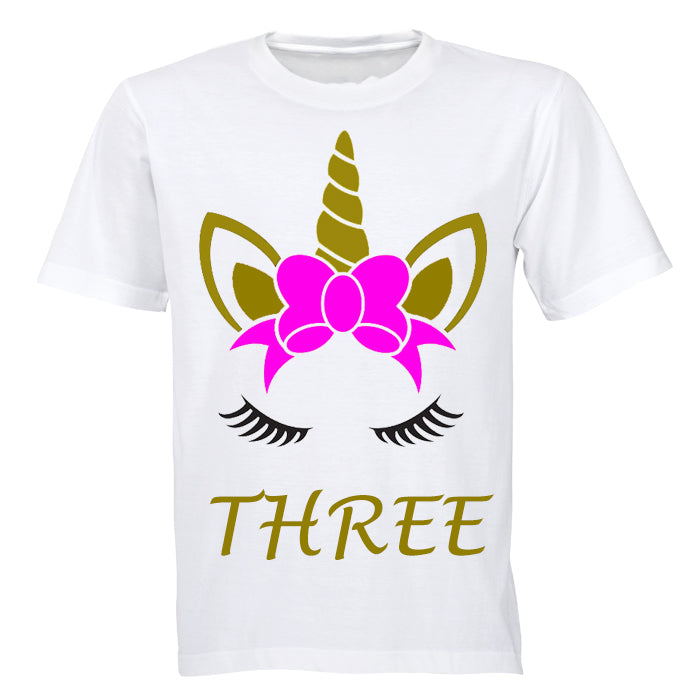 Unicorn - Three - Kids T-Shirt - BuyAbility South Africa