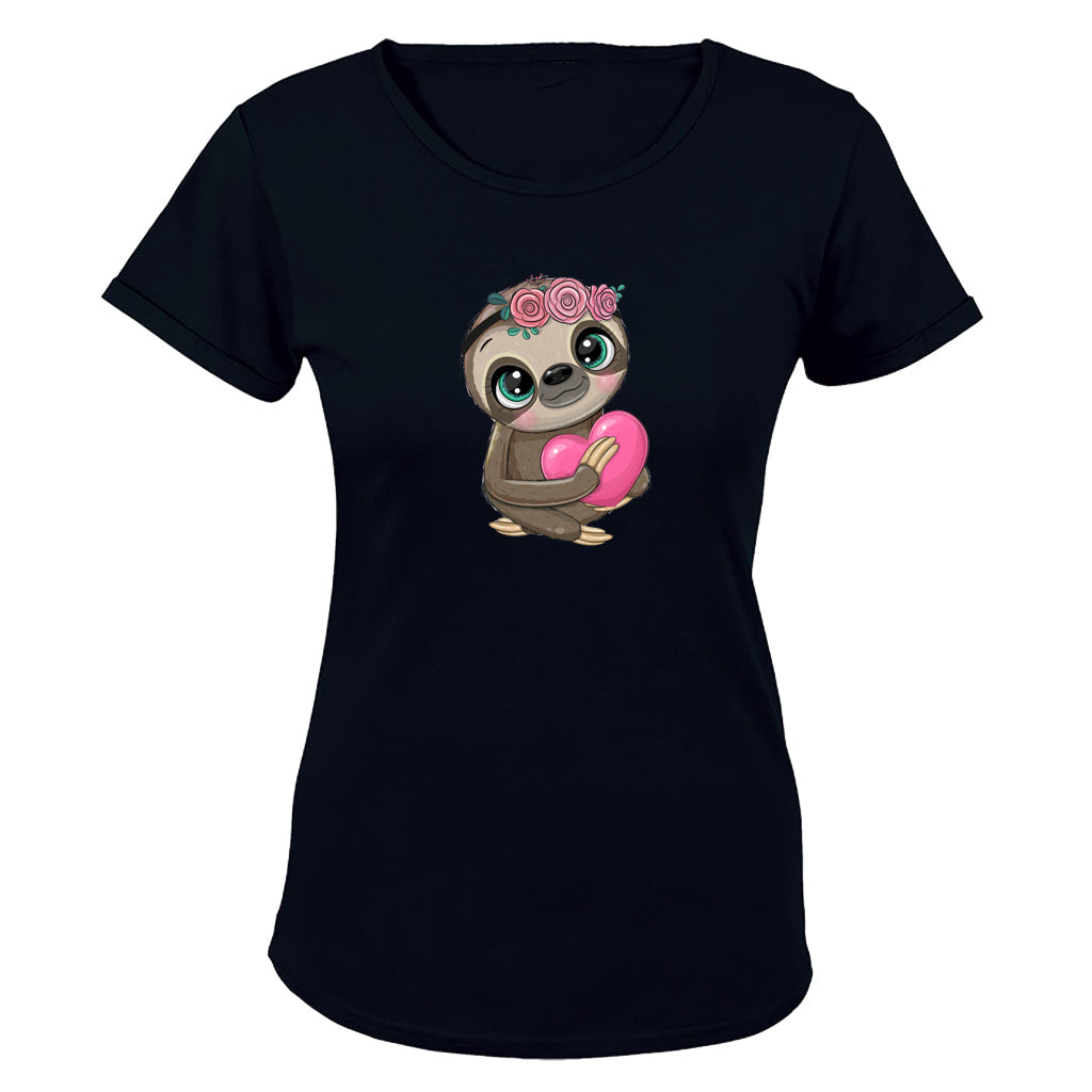 Valentine Sloth - Ladies - T-Shirt - BuyAbility South Africa
