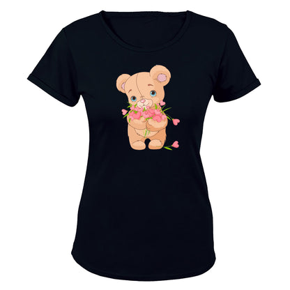 Valentine Flowers Teddy - Ladies - T-Shirt - BuyAbility South Africa