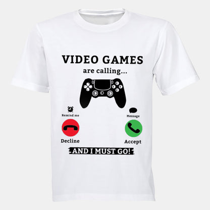 Video Games are Calling - Adults - T-Shirt - BuyAbility South Africa