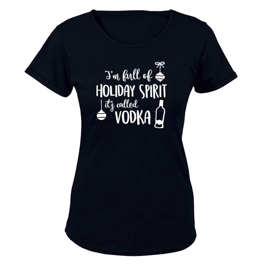 Vodka - Christmas Spirit - Ladies - T-Shirt - BuyAbility South Africa