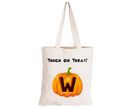 W - Halloween Pumpkin - Eco-Cotton Trick or Treat Bag - BuyAbility South Africa