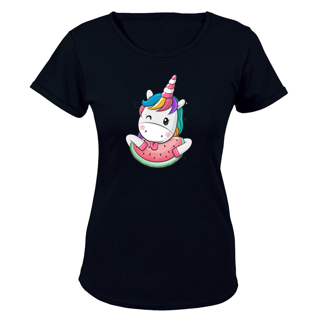 Watermelon Unicorn - Ladies - T-Shirt - BuyAbility South Africa