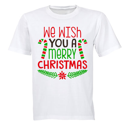 We Wish You a Merry Christmas - Colourful - Adults - T-Shirt - BuyAbility South Africa