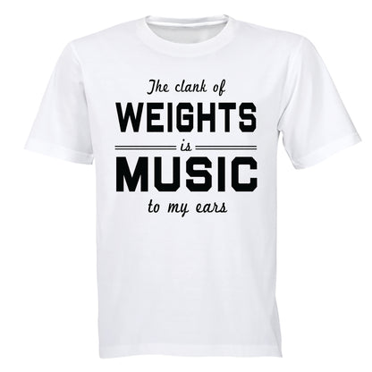 Weights Is Music - Adults - T-Shirt - BuyAbility South Africa