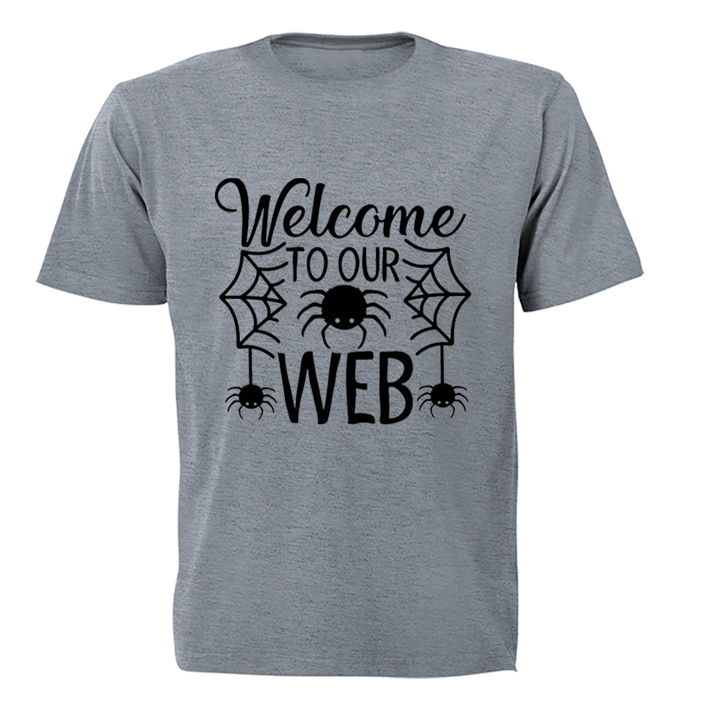 Welcome To Our Web - Halloween - Adults - T-Shirt - BuyAbility South Africa