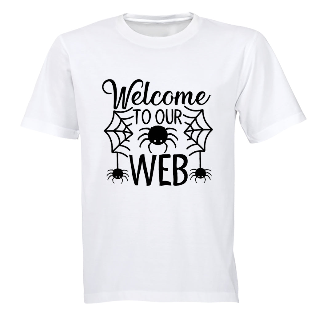 Welcome To Our Web - Halloween - Adults - T-Shirt - BuyAbility South Africa