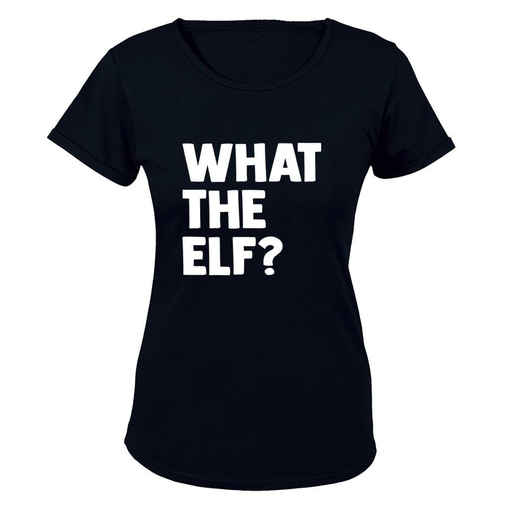 What The Elf - Bold - Christmas - Ladies - T-Shirt - BuyAbility South Africa