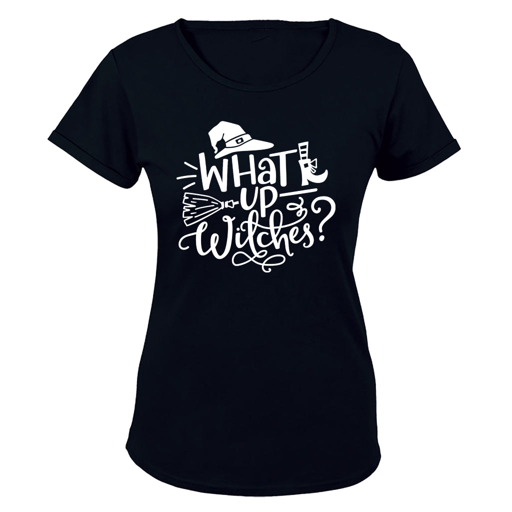 What Up Witches - Halloween - Ladies - T-Shirt - BuyAbility South Africa