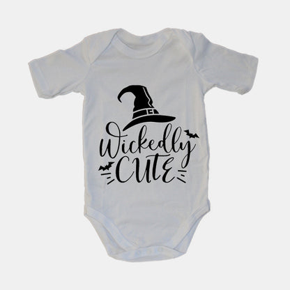 Wickedly Cute - Hat - Halloween - Baby Grow