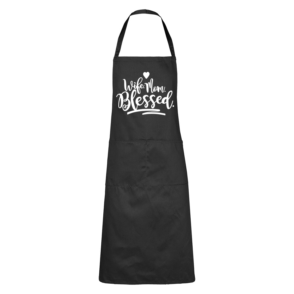 Wife. Mom. Blessed! - Apron