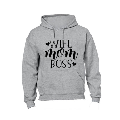 Wife - Mom - Boss - Hoodie - BuyAbility South Africa
