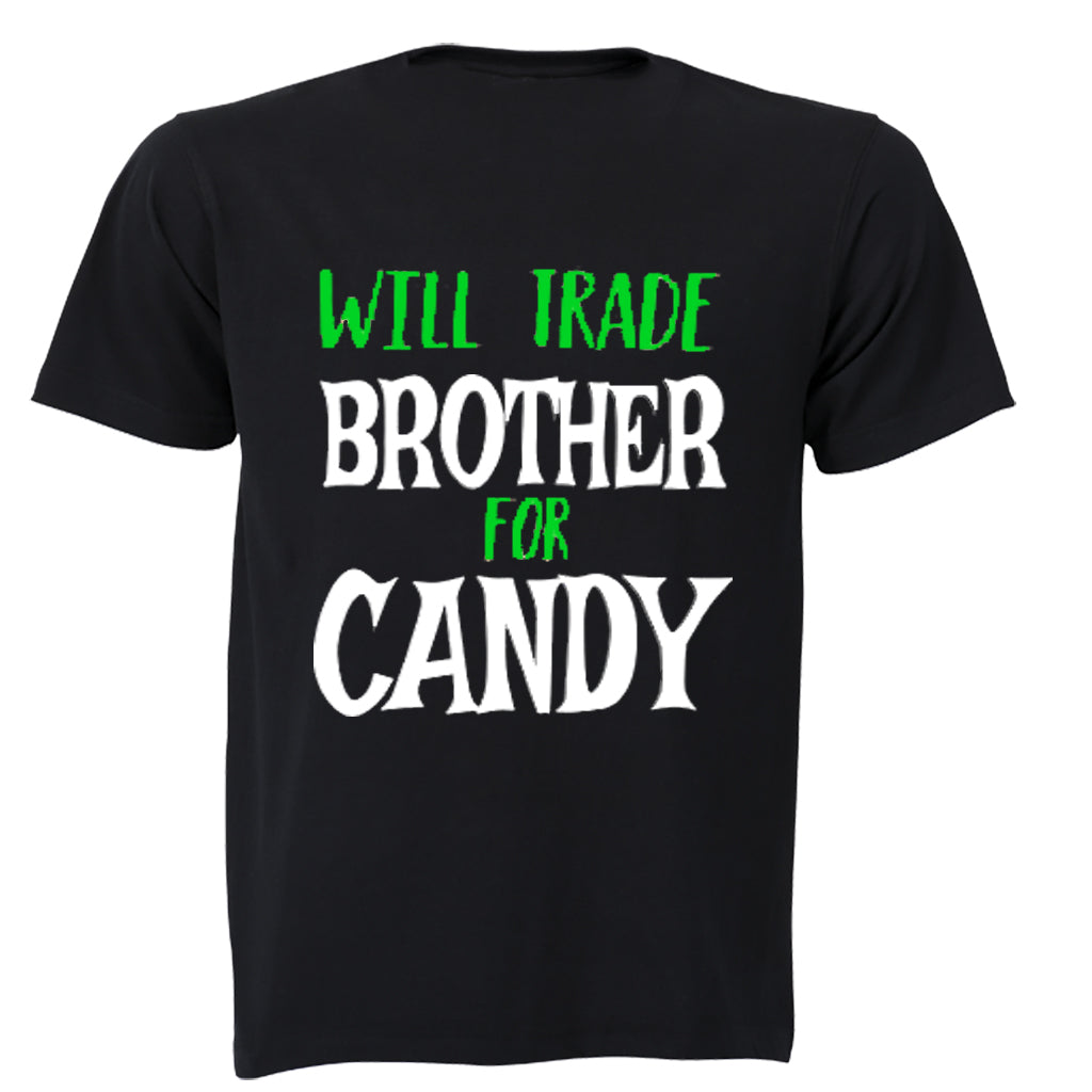 Will Trade Brother for Candy - Halloween - Kids T-Shirt - BuyAbility South Africa