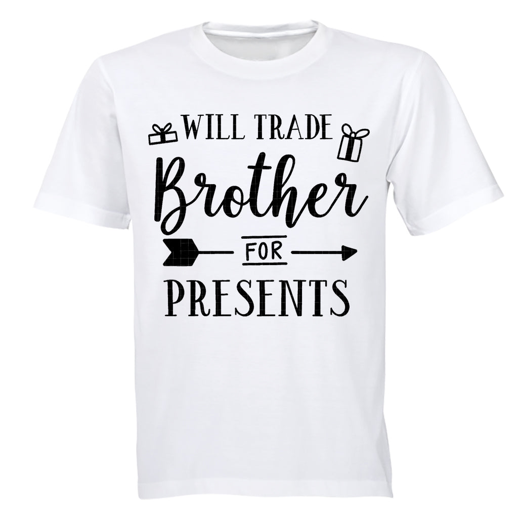 Will Trade Brother for Presents - Christmas Arrow - Kids T-Shirt - BuyAbility South Africa