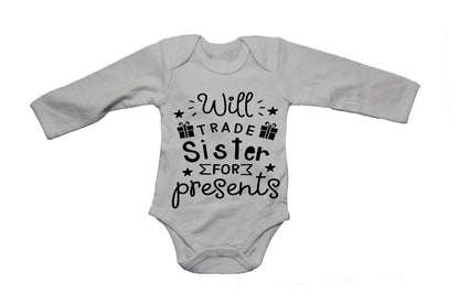 Will Trade Sister for Presents - Christmas - Baby Grow - BuyAbility South Africa