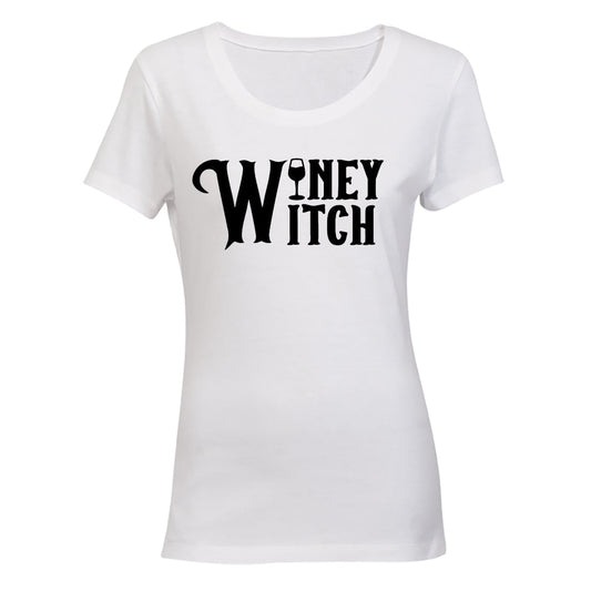 Winey Witch - Halloween - Ladies - T-Shirt - BuyAbility South Africa