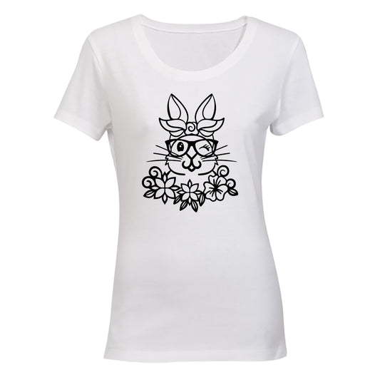 Winking Bunny - Easter - Ladies - T-Shirt - BuyAbility South Africa