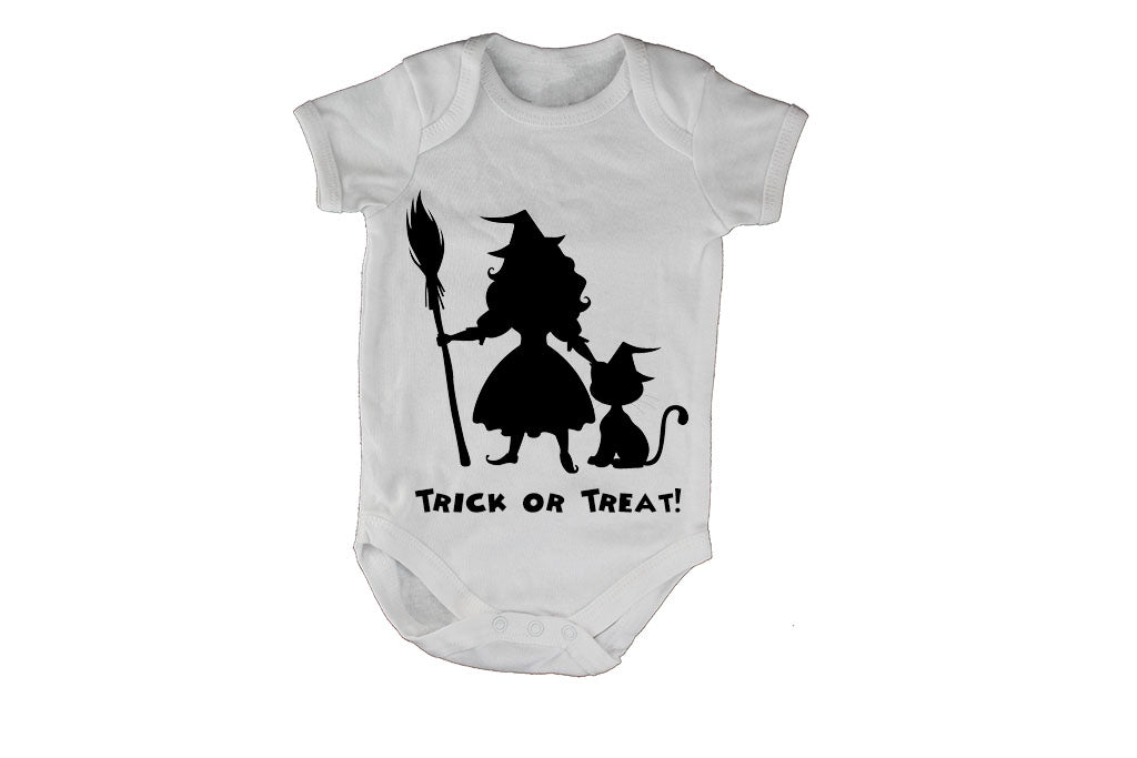 Little Witch and Cat - Halloween - Baby Grow - BuyAbility South Africa