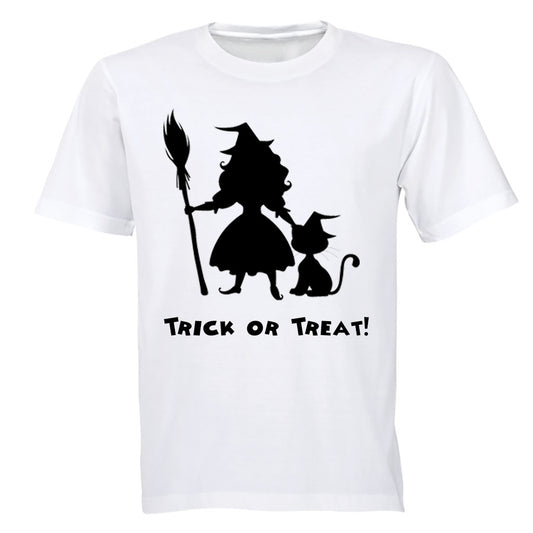 Little Witch and Cat - Halloween - Kids T-Shirt - BuyAbility South Africa