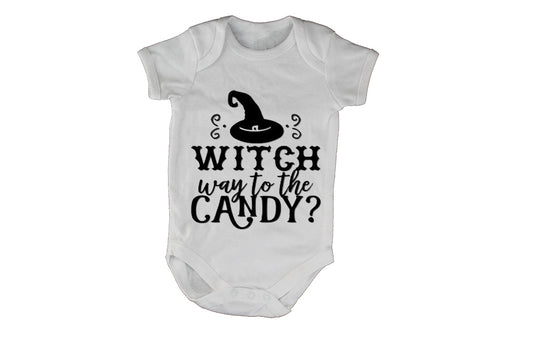 Witch Way to the Candy - Halloween - Baby Grow - BuyAbility South Africa