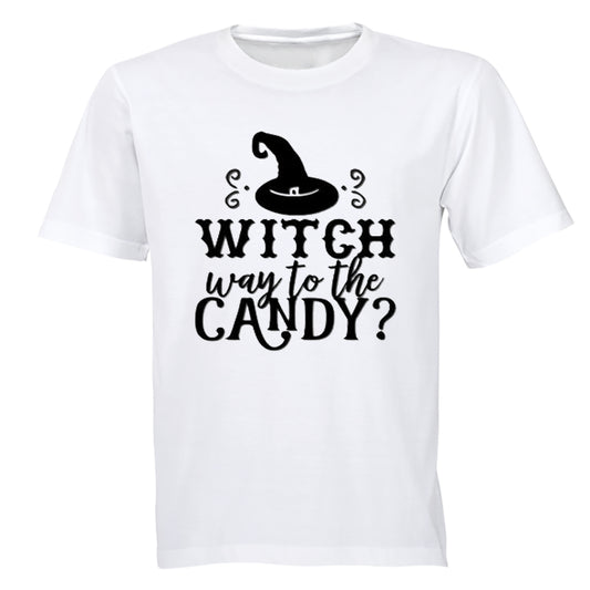 Witch Way to the Candy - Halloween - Kids T-Shirt - BuyAbility South Africa