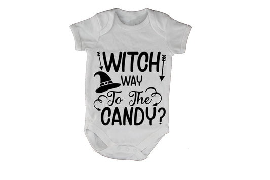 Copy of Witch Way to the Candy - Arrows - Baby Grow - BuyAbility South Africa