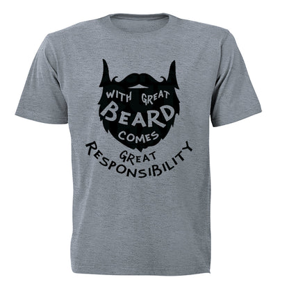 With Great Beard - Adults - T-Shirt - BuyAbility South Africa