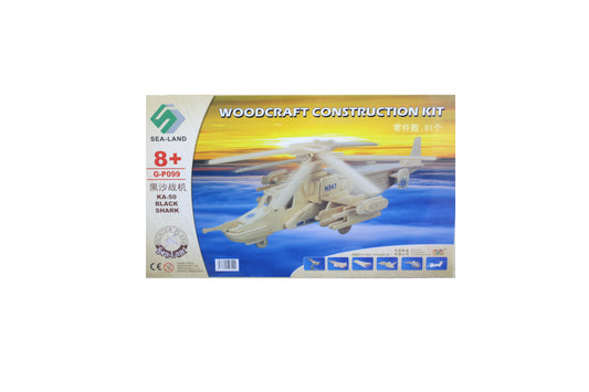 Woodcraft KA-50 Black Shark Helicopter - BuyAbility South Africa