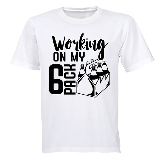 Working On My 6 Pack - Adults - T-Shirt - BuyAbility South Africa