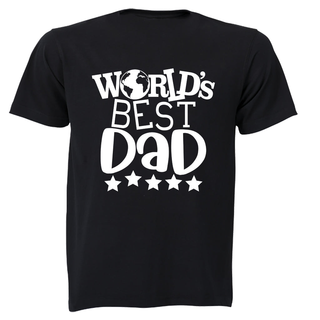 World s Best Dad - Stars - Adults - T-Shirt - BuyAbility South Africa