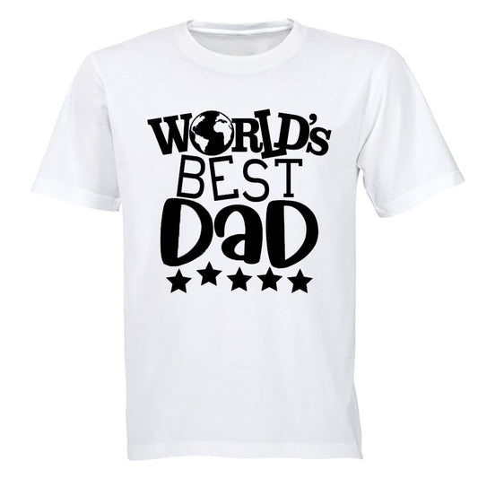 World s Best Dad - Stars - Adults - T-Shirt - BuyAbility South Africa