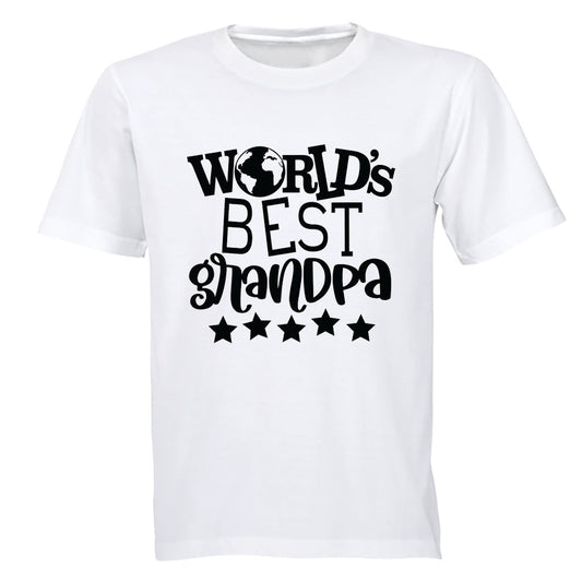 World s Best Grandpa - Stars - Adults - T-Shirt - BuyAbility South Africa