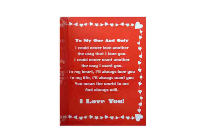 Large ‘For You My Love’ Valentines Card - BuyAbility